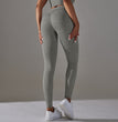 Women's Fashion Seamless Knitted Hip High Waist Belly Contracting Yoga Pants
