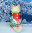 Pet Christmas Clothes Home Red Green