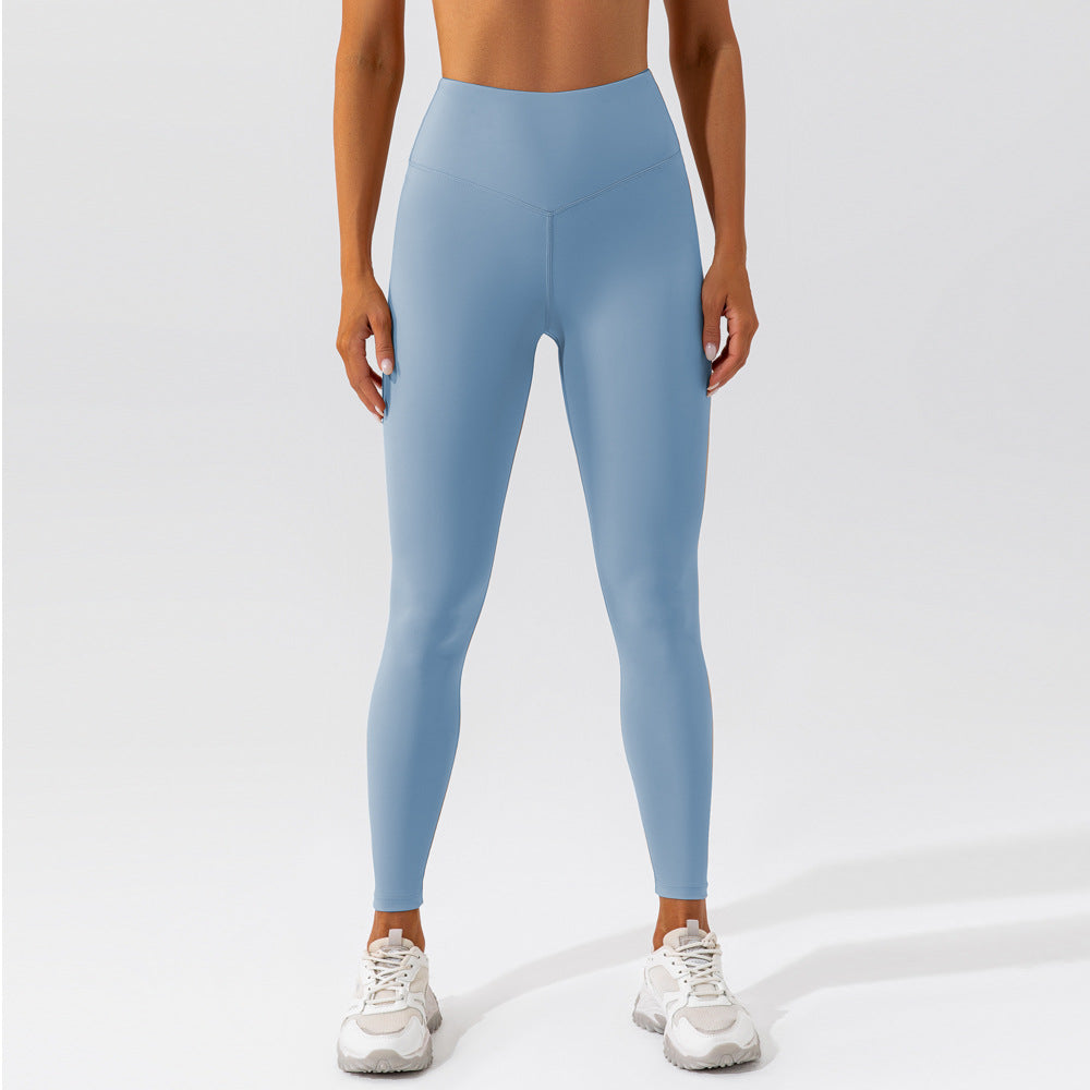 European And American Nude Feel Yoga Breathable Quick Dry Training Tight Sports Pants