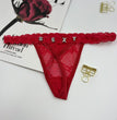 Women's T-back Letters Diamond Decorations Embroidery Love