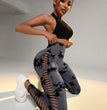 Sports Breathable Quick-drying Side Hollow Tie-dye Yoga Pants