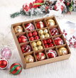 Christmas Tree Decorations Pendant Color Glossy Christmas Ball