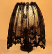 Halloween Lampshade Black Lace Spider Mesh