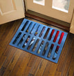 3D Plaid Floor Mat Halloween Clown Door Mat Sewer