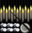 Suspension Magic Wand Candle Light Halloween Lamps Scene Home Decor