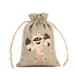 Halloween Linen Drawstring Bag Candy