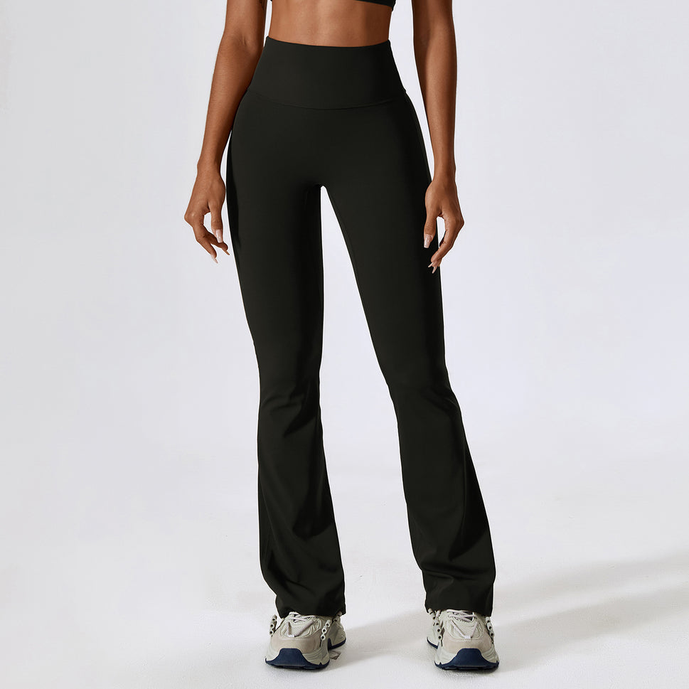 Nude Feel Hip Lifting Yoga High Waist Bootcut Casual Sports Pants And Vest