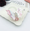 Bat Barrettes Halloween Funny Girl