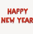 2024 Happy New Year Aluminum Balloon 16-inch Happynewyear