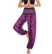 Printed Wide-leg Pants Casual Trousers