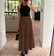 Women's Striped Tassel Knitted Skirt