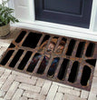 3D Plaid Floor Mat Halloween Clown Door Mat Sewer