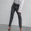 European And American Fashion High Waist Trousers Slim Fit