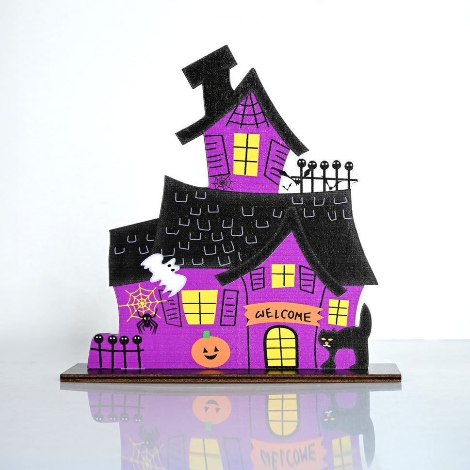 Halloween Ghost Festival Desktop Wooden Ornaments