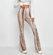 Hip Retro Printed Bootleg Pants Casual Pants