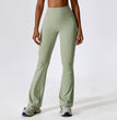 Nude Feel Hip Lifting Yoga High Waist Bootcut Casual Sports Pants And Vest