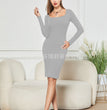 Long Sleeve Tight Skirt Siamese Body Shaping