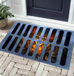 3D Plaid Floor Mat Halloween Clown Door Mat Sewer