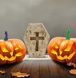 Pumpkin Head Ghost Halloween Scene Decoration Ornaments