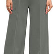 Women's Casual And Comfortable High Waist Drawstring Solid Color Sports Home Wide Leg Trousers