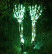 Halloween Decorative Skeleton Hand Halloween Garden Decoration Props LED Light-emitting Ghost Hand Skull Hand Plug Light