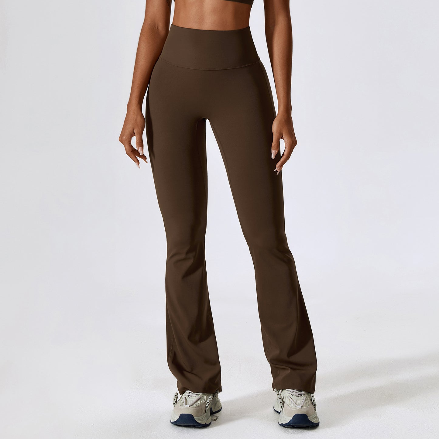 Nude Feel Hip Lifting Yoga High Waist Bootcut Casual Sports Pants And Vest