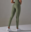 Women's Fashion Seamless Knitted Hip High Waist Belly Contracting Yoga Pants