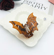 Bat Barrettes Halloween Funny Girl