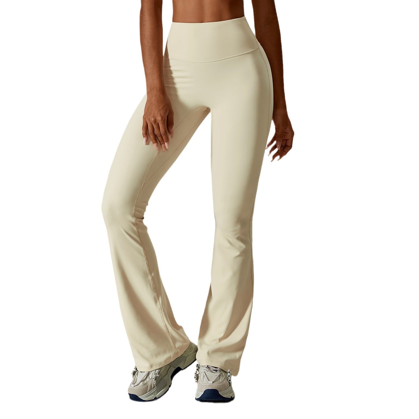 Nude Feel Hip Lifting Yoga High Waist Bootcut Casual Sports Pants And Vest