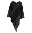 Drizzle autumn and winter women's color bump cape cape knitted sweater coat
