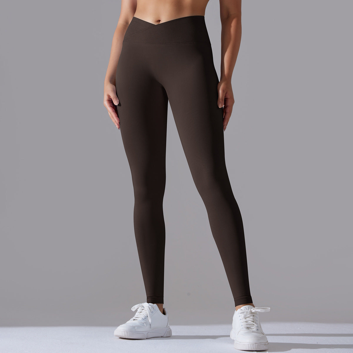 European And American Seamless Knitted Yoga Pants