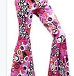 Hip Retro Printed Bootleg Pants Casual Pants