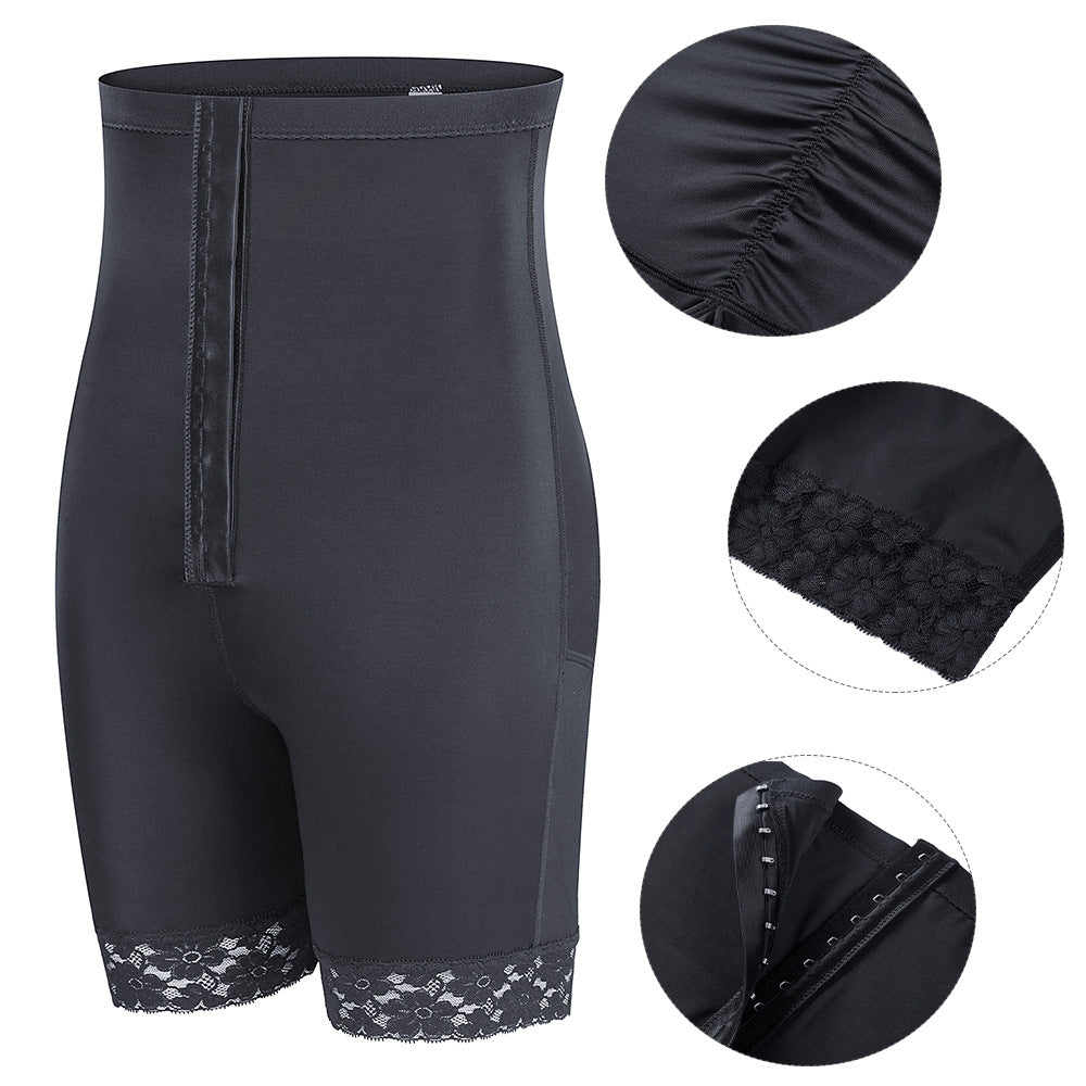 Breasted High Waist Breathable Lace Edge Butt-lift Underwear