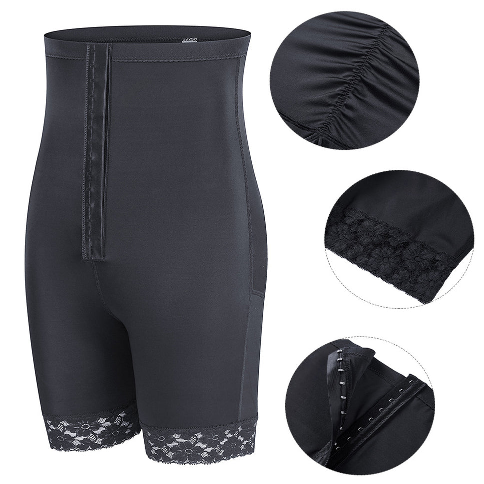 Breasted High Waist Breathable Lace Edge Butt-lift Underwear