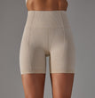 Women's Fashion Seamless Solid Color High Waisted Shorts