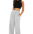 Fashion Brushed Women's Clothing Casual Straight Trousers