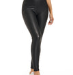 PU Leather Pants Female Fleece-lined Base Plus-sized