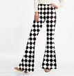 Hip Retro Printed Bootleg Pants Casual Pants