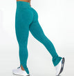 Stone Washed Rib Fitness Pants Women's Zipper Short Sleeve Bra