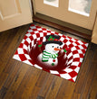 3D Plaid Floor Mat Halloween Clown Door Mat Sewer