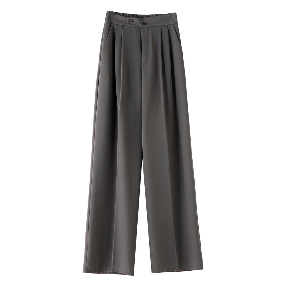 Women's Wide-leg Design Pants Spring And Autumn High Waist Draping