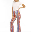 Hip Retro Printed Bootleg Pants Casual Pants
