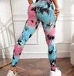 Tie-dyed Fitness For Women High Waist Hip Lift Sports Yoga Pants