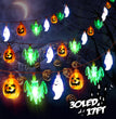 Colorful Lights String Halloween Decoration Spider Bat Ghost