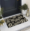 3D Plaid Floor Mat Halloween Clown Door Mat Sewer