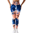 Tie-dyed Fitness For Women High Waist Hip Lift Sports Yoga Pants