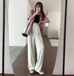Women's Wide-leg Design Pants Spring And Autumn High Waist Draping