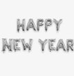 2024 Happy New Year Aluminum Balloon 16-inch Happynewyear
