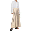 Women's Striped Tassel Knitted Skirt