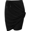 Lace-up Solid Skirt Two Layers